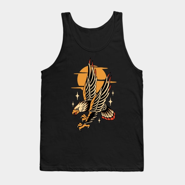 Eagle traditional tattoo Tank Top by Abrom Rose